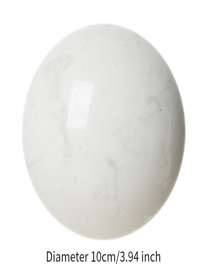 IEUDNS 10cm White Marble Ball Sphere Ball Aesthetic Modern Tabletop Decoration Table Centerpieces Ball for Dining Room Multipurpose - Image 4